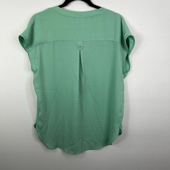 New York & Company sleeveless 3/4 button‎ up womens blouse size medium - Picture 6 of 6